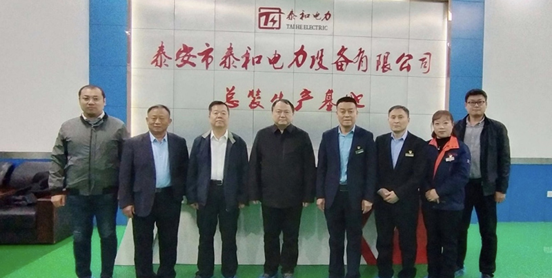 Sambut hangat pimpinan Sistem Tenaga Listrik Jaringan Negara untuk mengunjungi dan membimbing perusahaan Warmly welcome the leadership of the State Grid Electric Power System to visit and guide the company