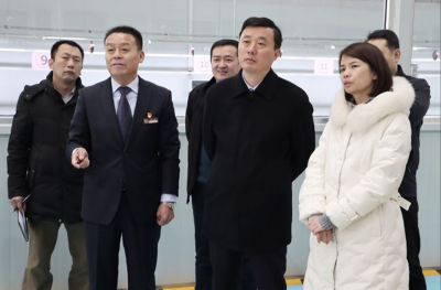 Zhang Mingqiang, Naib Datuk Bandar Daerah Taishan, Bandar Tai'an, melawat Taihe Power Group untuk penyelidikan.